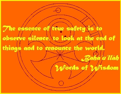 The essence of true safety is to observe silence, to look at the end of things and to renounce the world. #Bahai #Safety #bahaullah #WordsOfWisdom